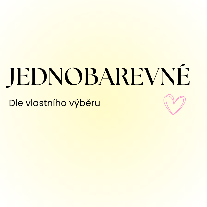 Jednobarevné - dle vlastního výběru