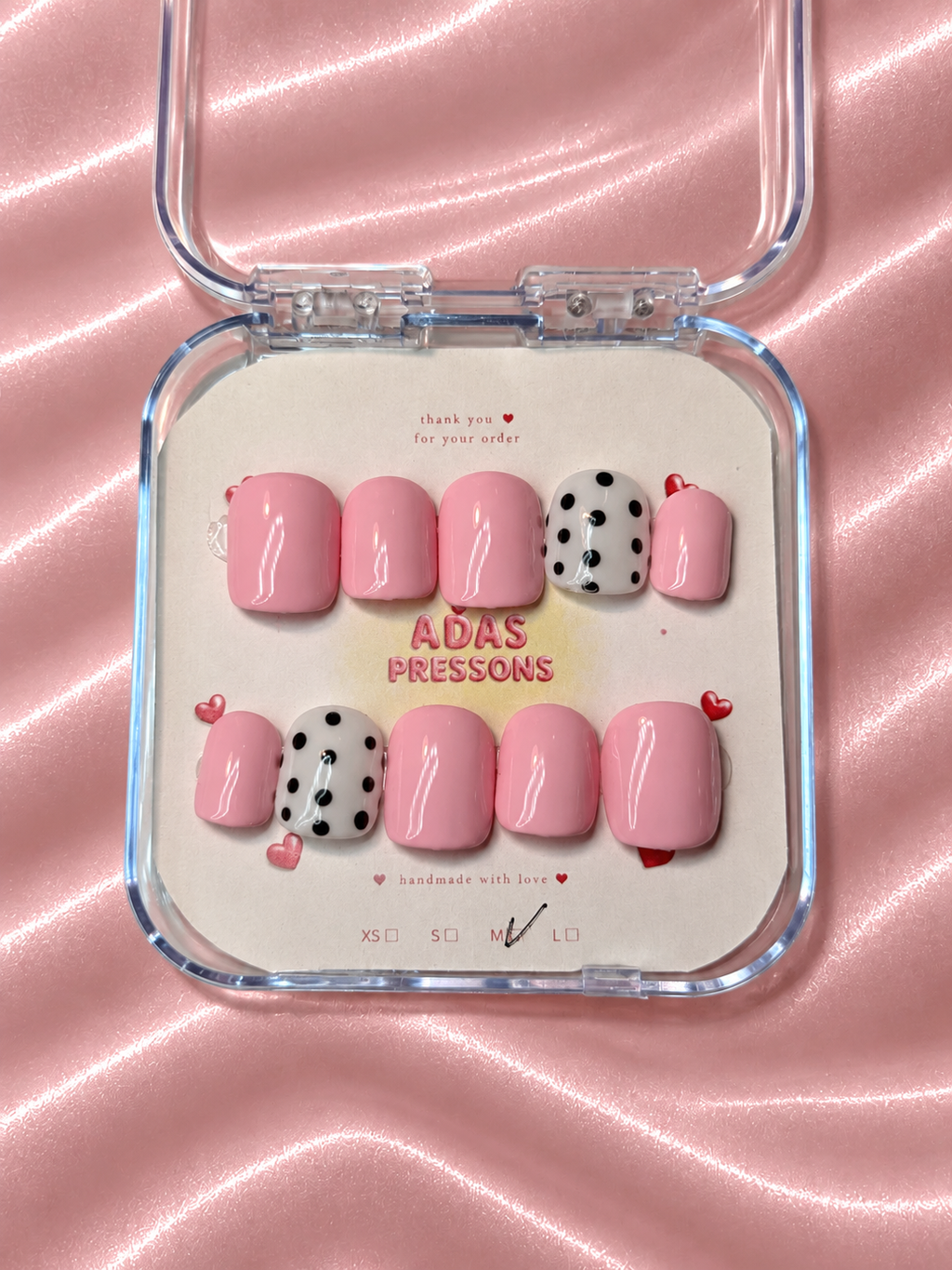 Pink polka