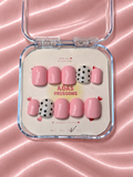 Pink polka